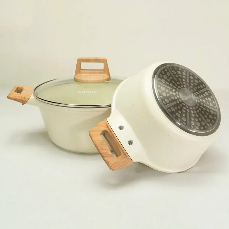 BATERÍA DE COCINA CAROTE 11 PZS BLANCO CREMA - 3