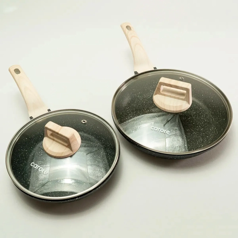 BATERÍA DE COCINA CAROTE 11 PZS GRANITO NEGRO - 6