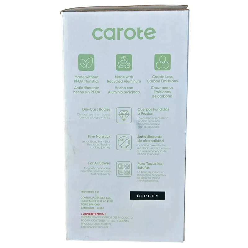 BATERÍA DE COCINA CAROTE 11 PZS GRANITO NEGRO - 10