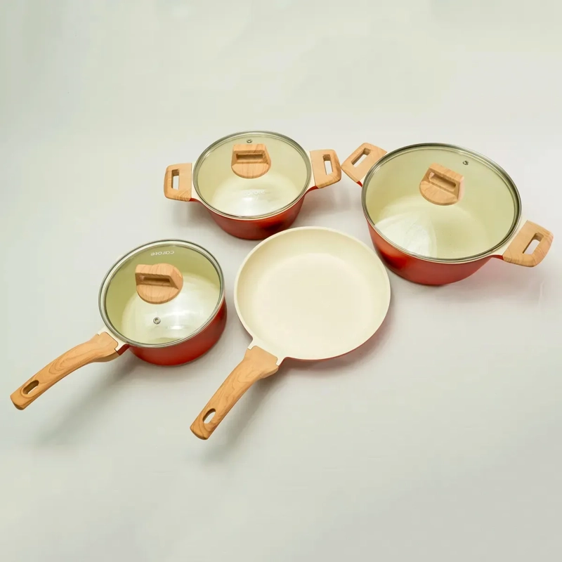 BATERÍA DE COCINA CAROTE 7 PZS BURDEO - 2