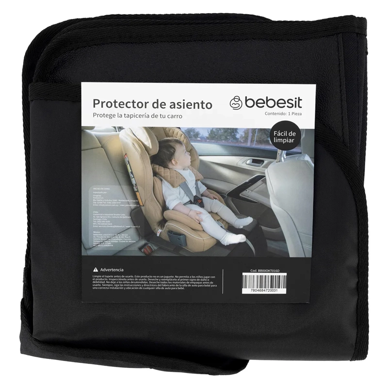 PROTECTOR ASIENTO AUTO NEGRO - 5