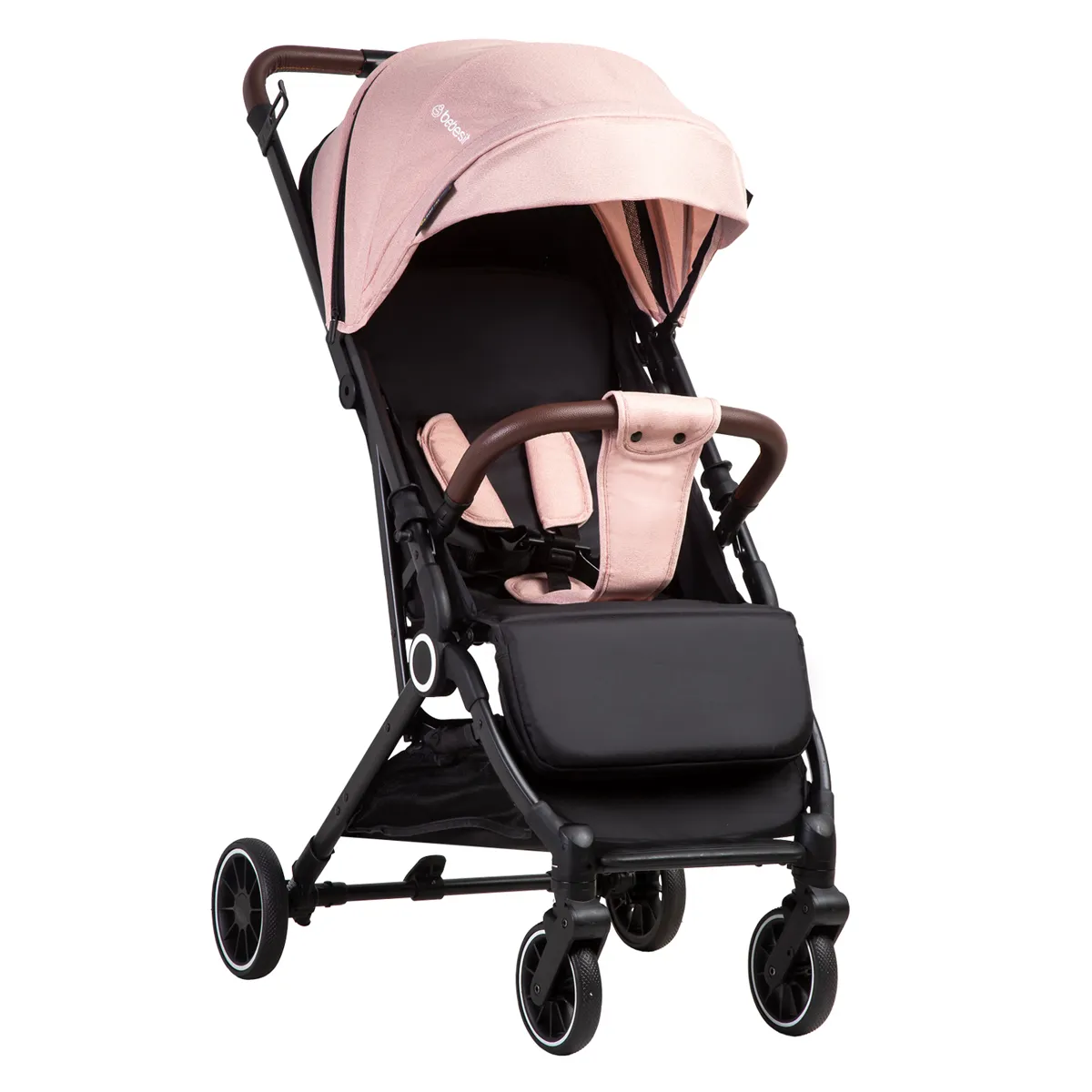 COCHE MALETA ULTRACOMPACTO PASEO MICRO SX ROSA BEBESIT - 1
