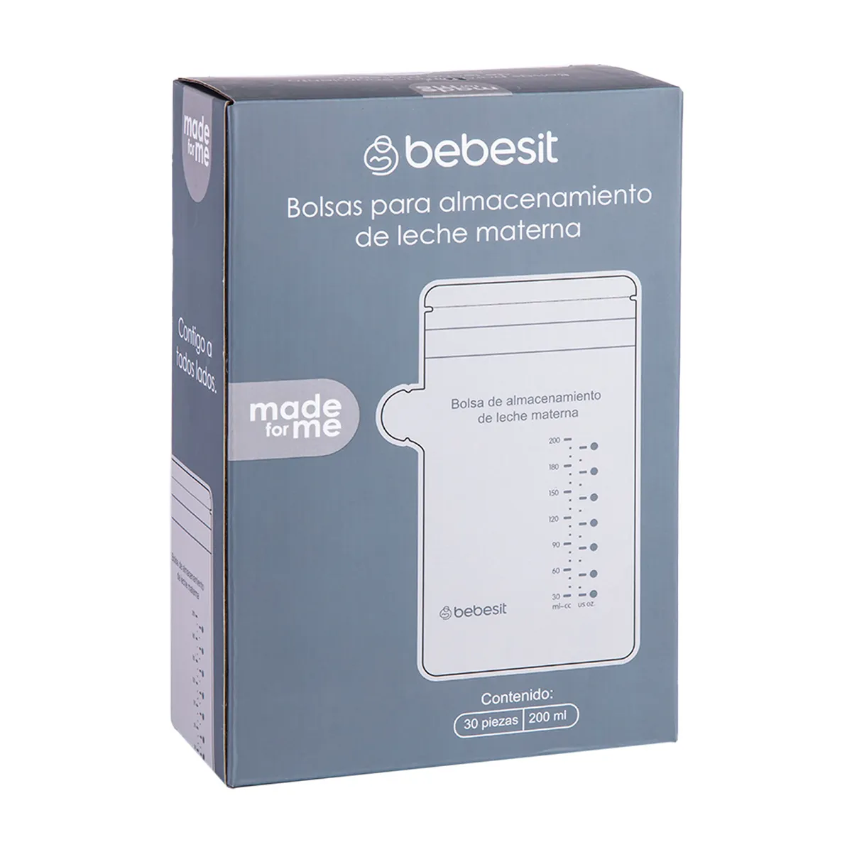 PACK BEBESIT BB001016180 30 BOLSAS ALMACENAMIENTO LECHE MATERNA 200ML - 9