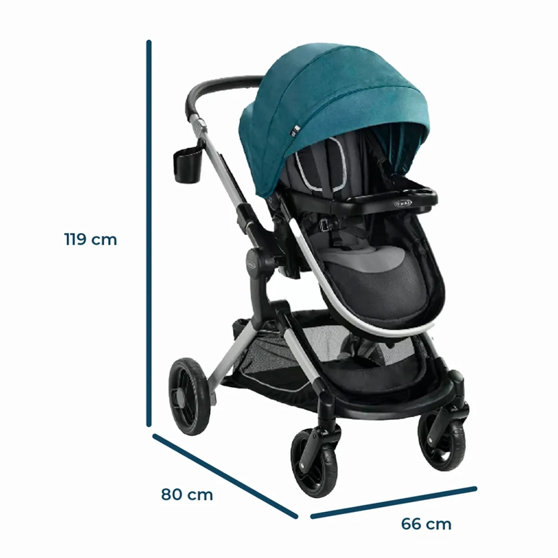 COCHE TRAVEL SYSTEM GRACO GR22173543 GRIS LT ELITE BYFLD - 4