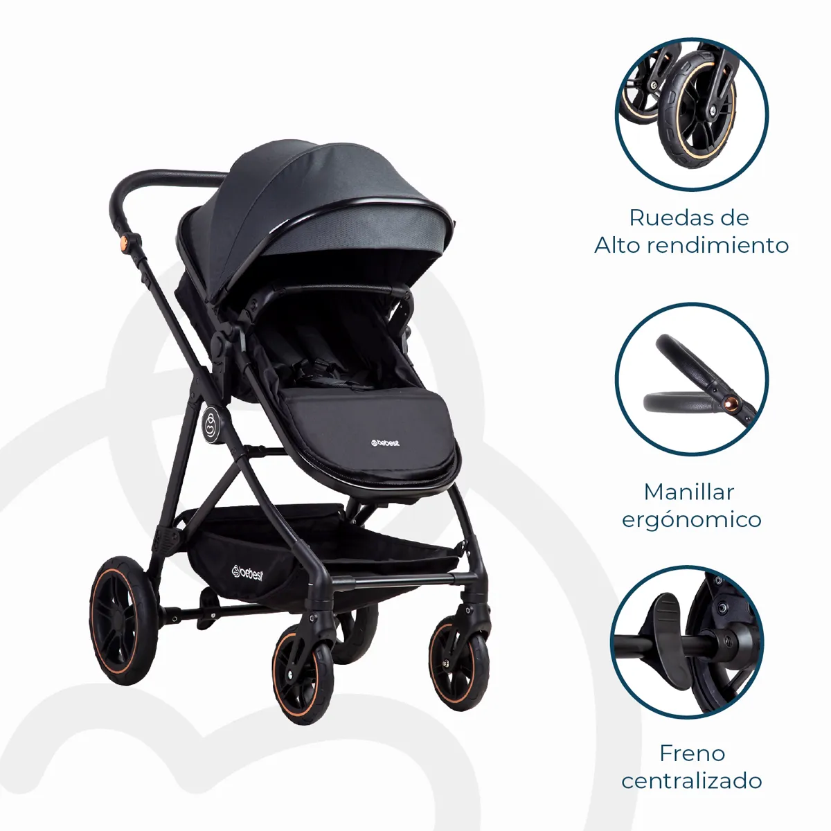 TRAVEL SYSTEM BEBESIT BB22505033G GRIS TRAVELSYSTEM STREET - 5
