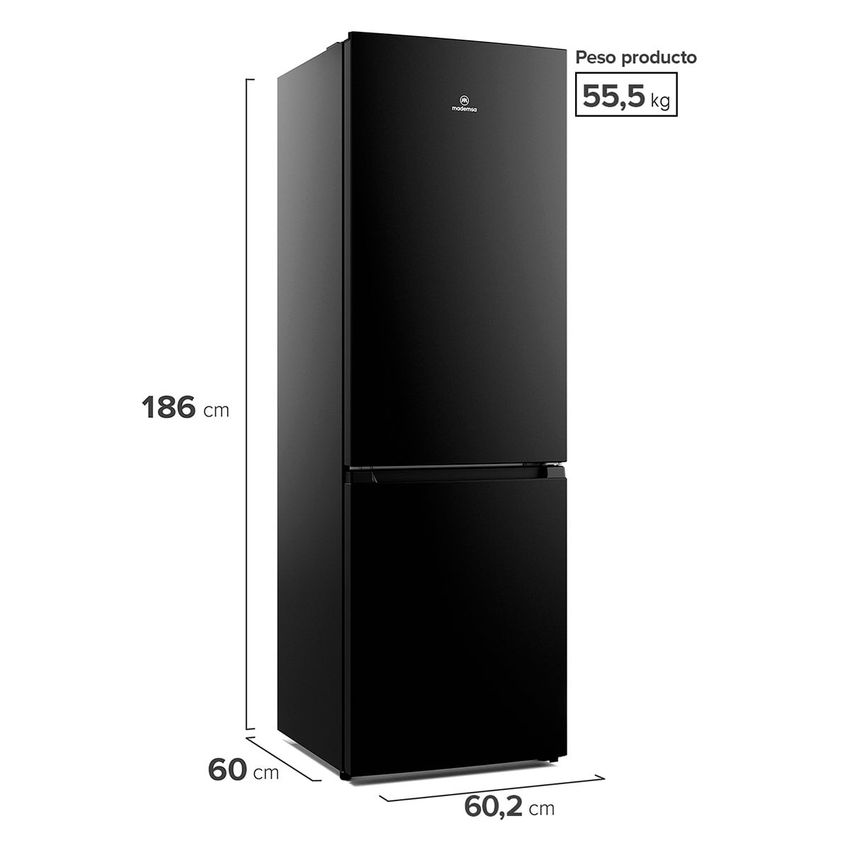 REFRIGERADOR BOTTOM FREEZER MADEMSA 293L NO FROST MI60B - 2