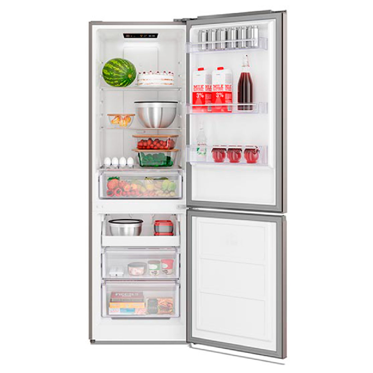 REFRIGERADOR BOTTOM FREEZER ELECTROLUX MI60S 285L NO FROST GRIS - 4