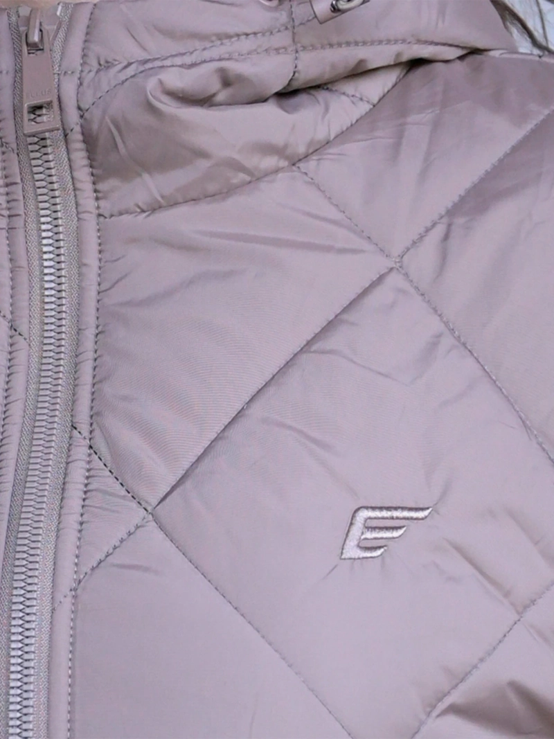 PARKA MUJER ELLUS TAUPE ACOLCHADA - 3