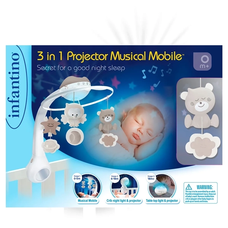 PROYECTOR MUSICAL INFANTINO IF050004915 GRIS 3 EN 1 - 4