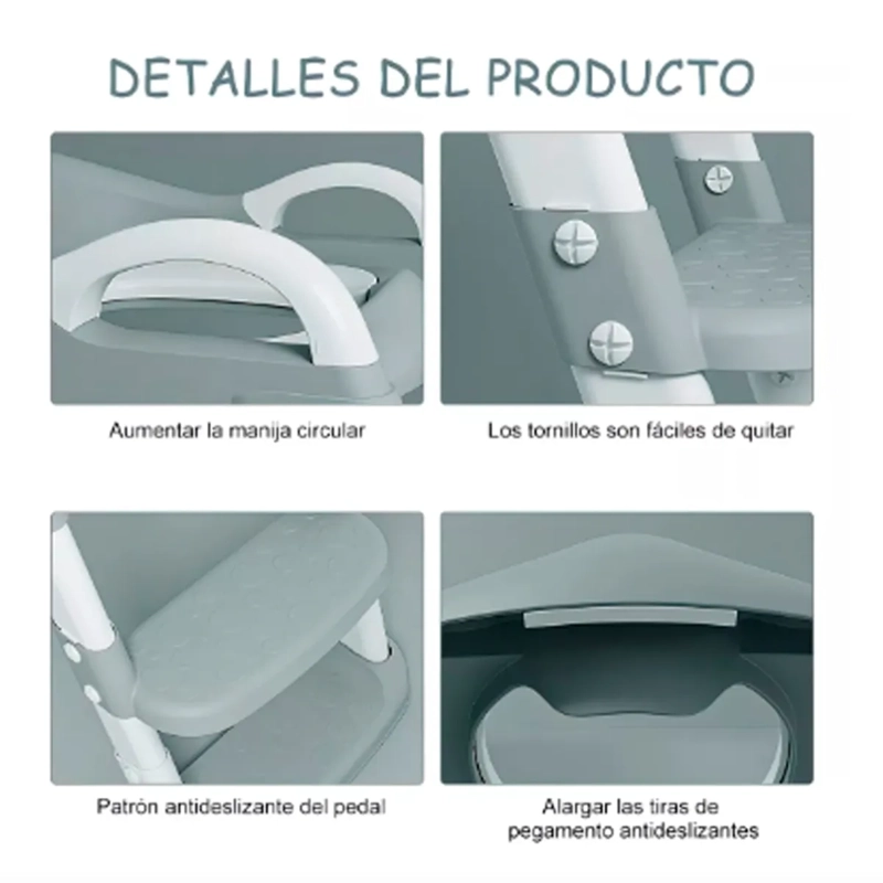 ASIENTO BAÑO BEBESIT BB00OKB005 GRIS ESCALERA - 3