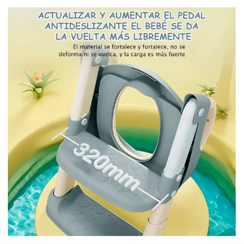 ASIENTO BAÑO BEBESIT BB00OKB005 GRIS ESCALERA - 5