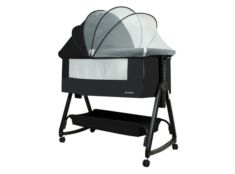 CUNA BEBESIT BB3000QB908N ACERO NEGRO CLOUD - 1