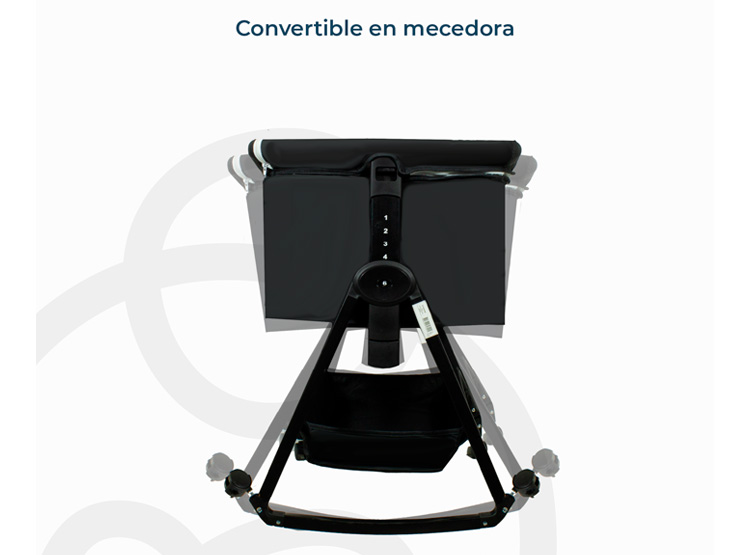 CUNA BEBESIT BB3000QB908N ACERO NEGRO CLOUD - 7