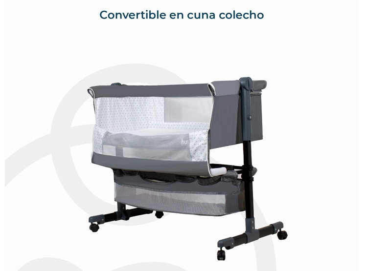 CUNA BEBESIT BB4000QB968G ACERO GRIS COZY - 7