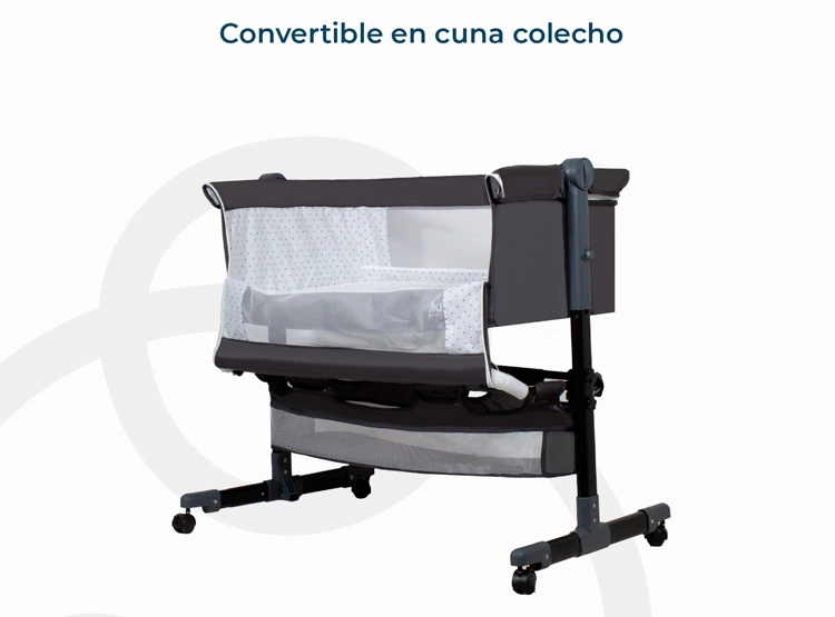 CUNA BEBESIT BB4000QB968N ACERO NEGRO COZY - 6