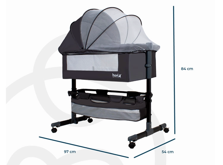 CUNA BEBESIT BB4000QB968N ACERO NEGRO COZY - 8