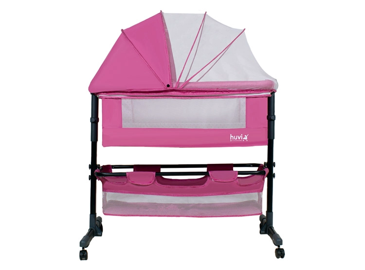 CUNA BEBESIT BB4000QB968RO ACERO ROSA COZY - 3