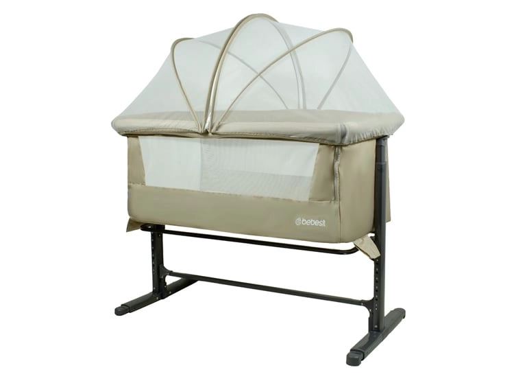 CUNA COLECHO CON MOSQUITERO MYSIDE LX BEIGE BEBESIT - 1