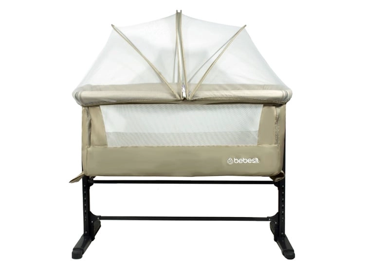 CUNA COLECHO CON MOSQUITERO MYSIDE LX BEIGE BEBESIT - 2