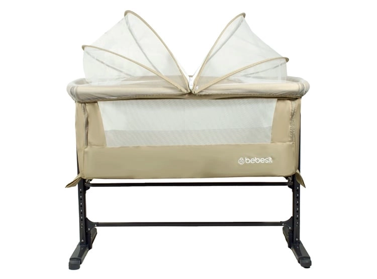 CUNA COLECHO CON MOSQUITERO MYSIDE LX BEIGE BEBESIT - 5