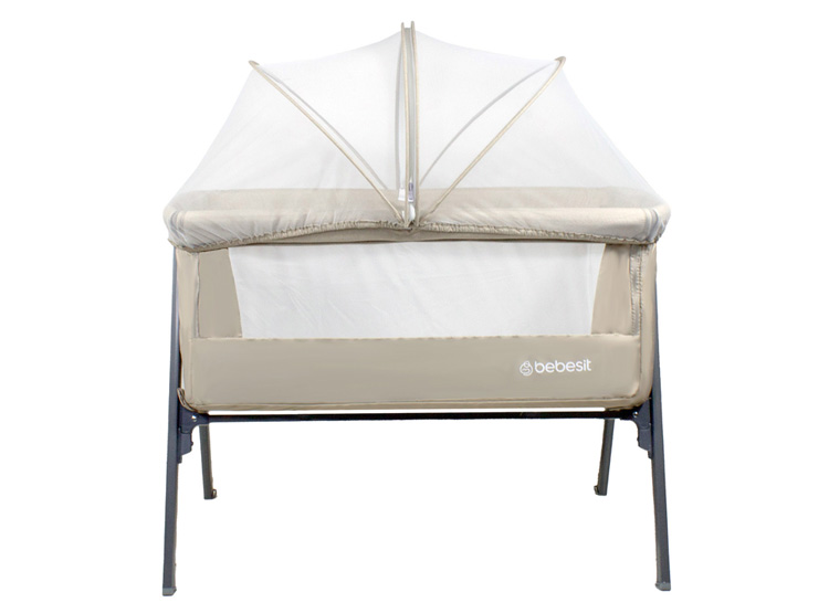 CUNA COLECHO BEBE EASY LX CON MOSQUITERO Y BOLSO BEIGE - 2