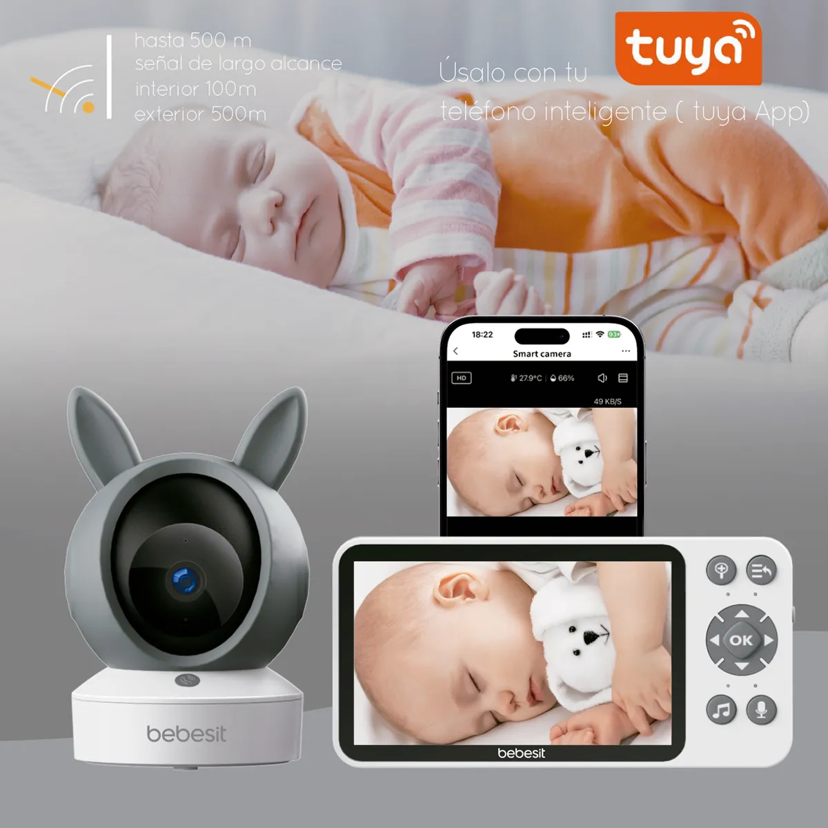 MONITOR CAMARA 360 SMARTGUARD HF3.0 WIFI1080P RUIDO+SOPORTE - 3