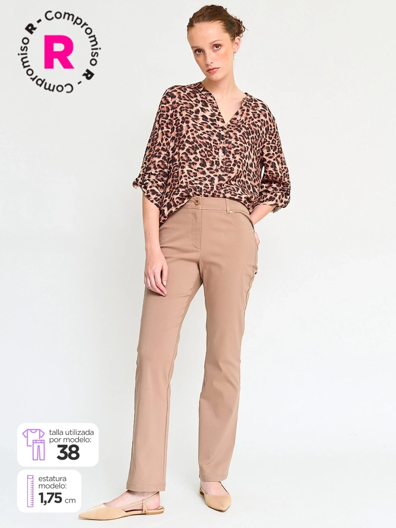 PANTALÓN MUJER CACHAREL FLARE  - 1