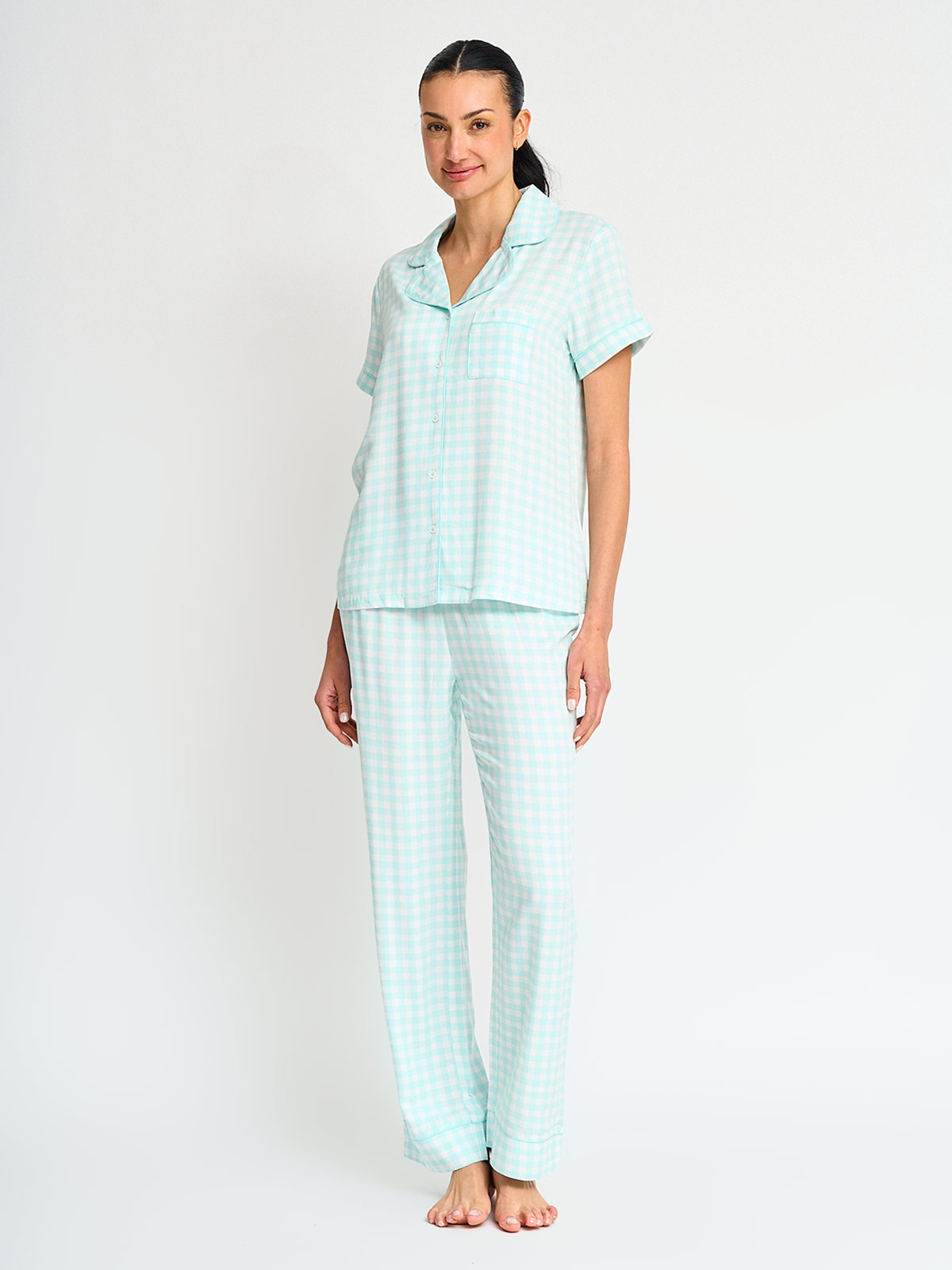 PIJAMA MANGA CORTA MUJER MARQUIS CAMISERO ESTAMPADO - 2