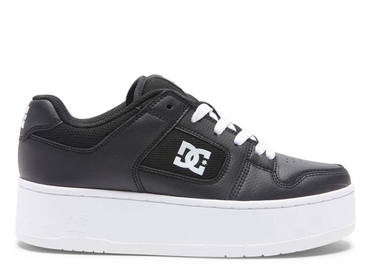 ZAPATILLAS MUJER DC SHOES URBANAS NEGRO MANTECA4 CUERO - 1