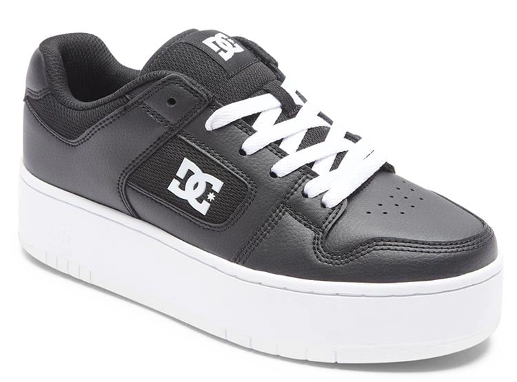 ZAPATILLAS MUJER DC SHOES URBANAS NEGRO MANTECA4 CUERO - 2