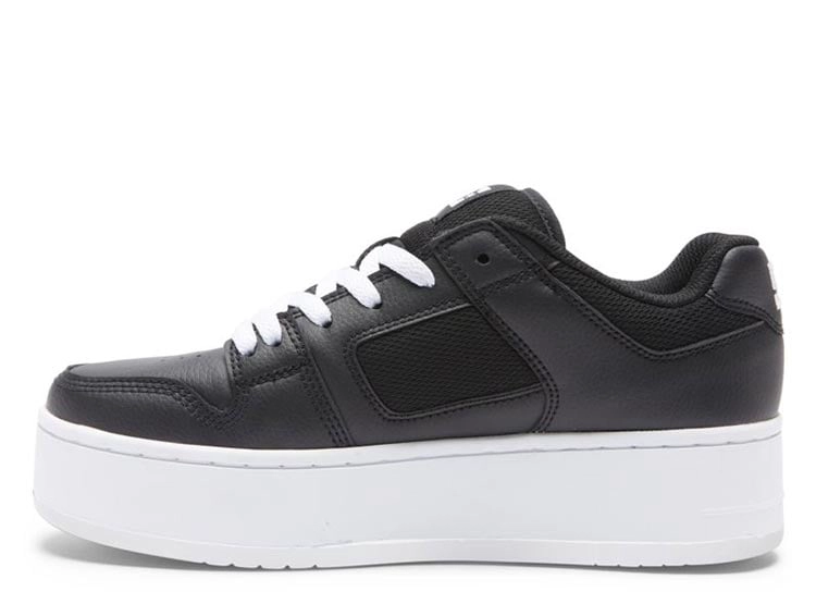 ZAPATILLAS MUJER DC SHOES URBANAS NEGRO MANTECA4 CUERO - 3