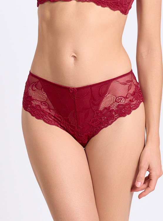 CALZÓN MUJER INTIME GUINDA PANTALETA ENCAJE 6011014 - 3