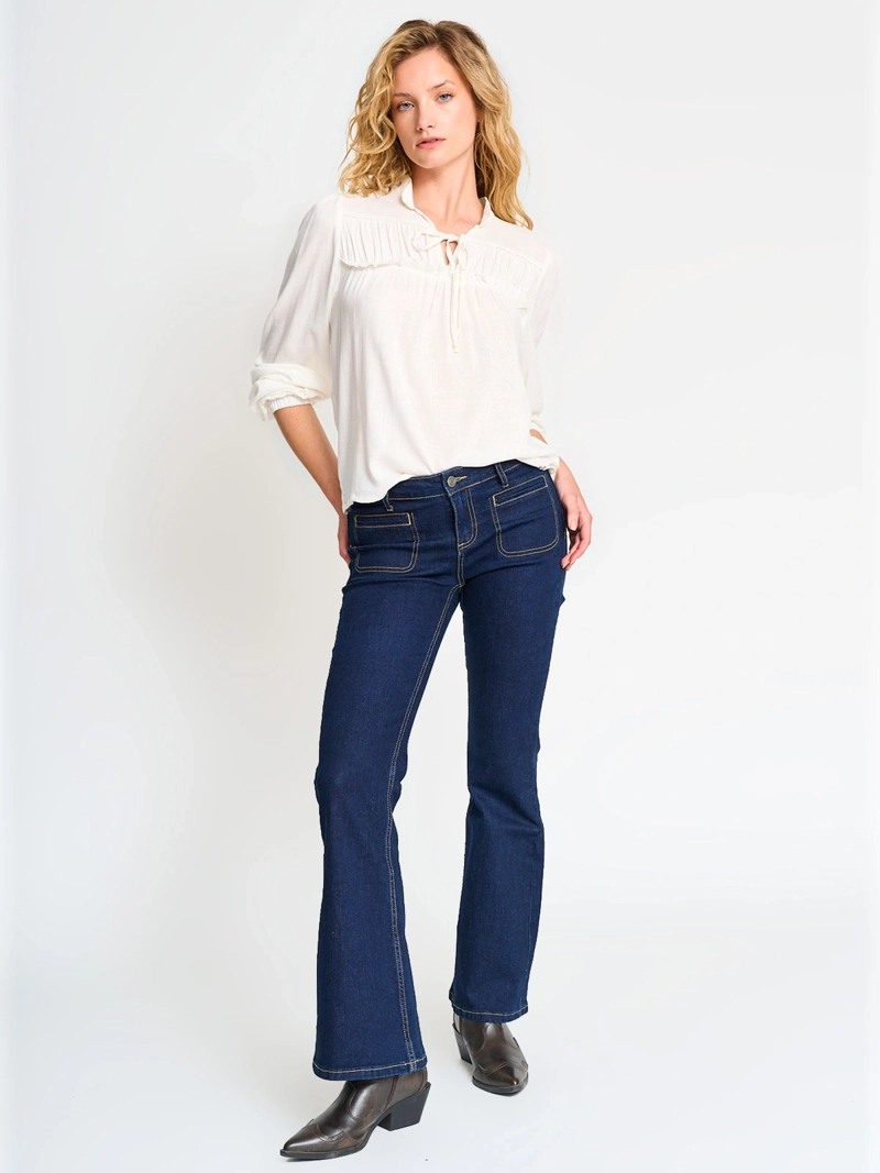 BLUSA MANGA LARGA MUJER EFESIS BLANCO RITAN - 4