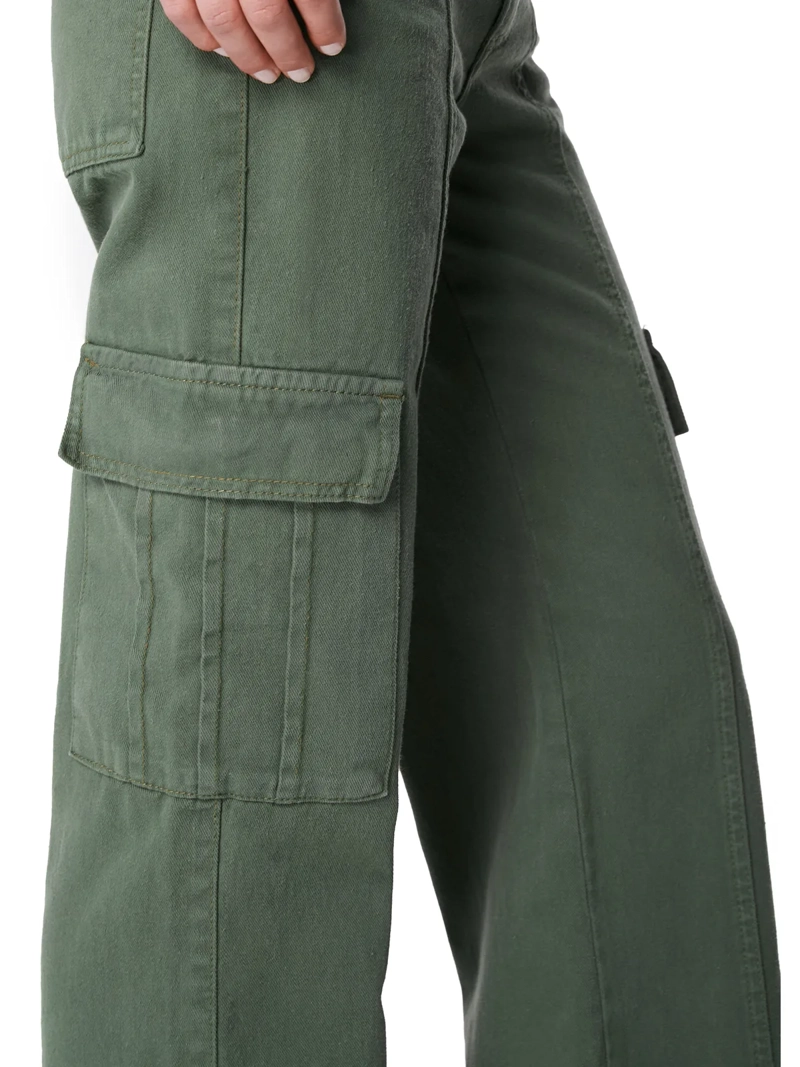 PANTALÓN ALGODÓN MUJER EFESIS OLIVA VERDI - 5