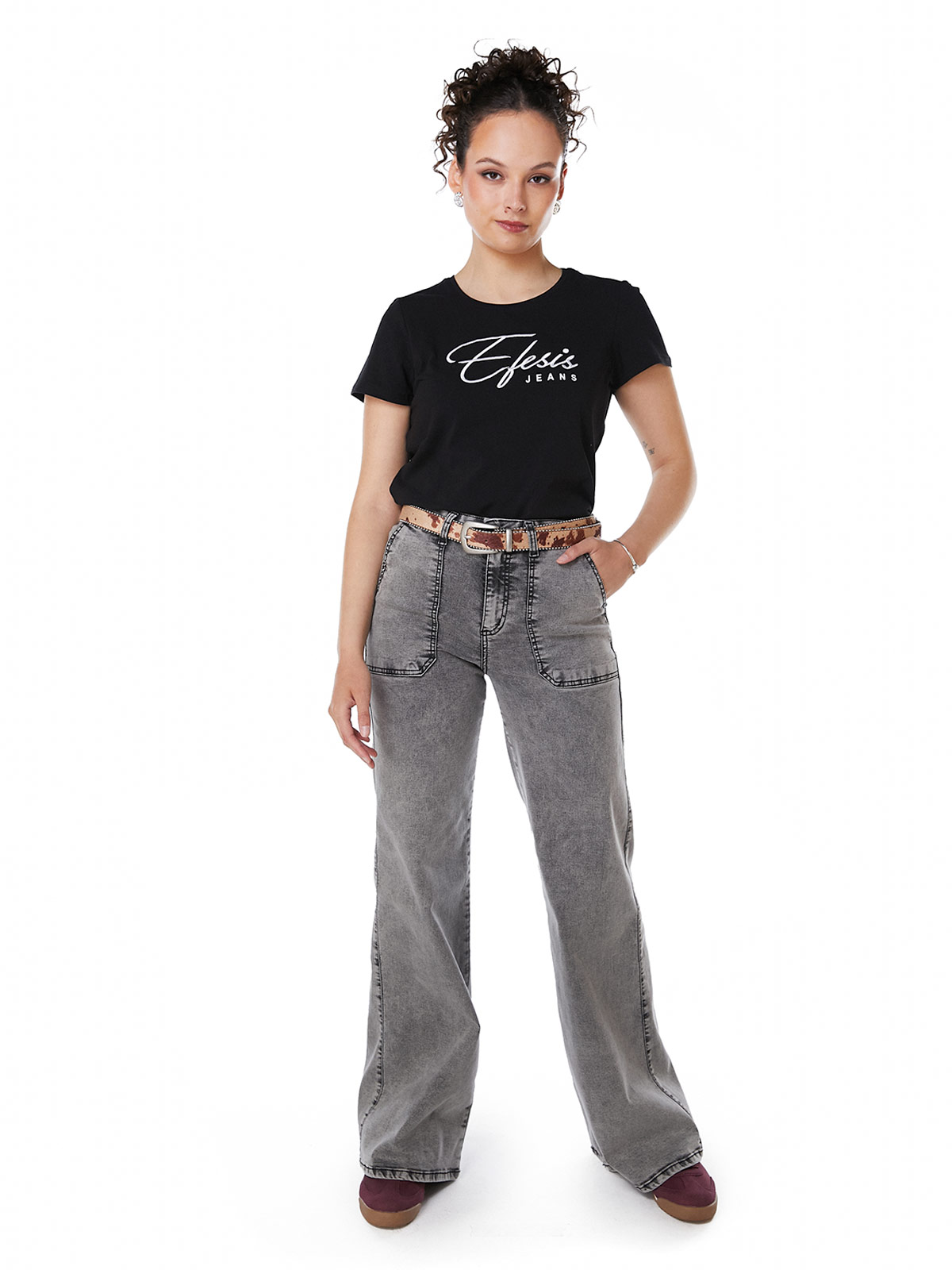 JEANS ALGODÓN MUJER EFESIS GRIS ZOE - 2