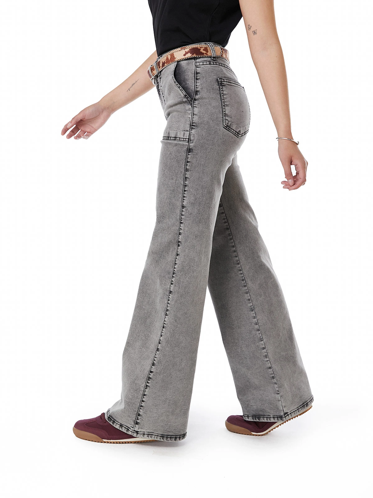 JEANS ALGODÓN MUJER EFESIS GRIS ZOE - 4
