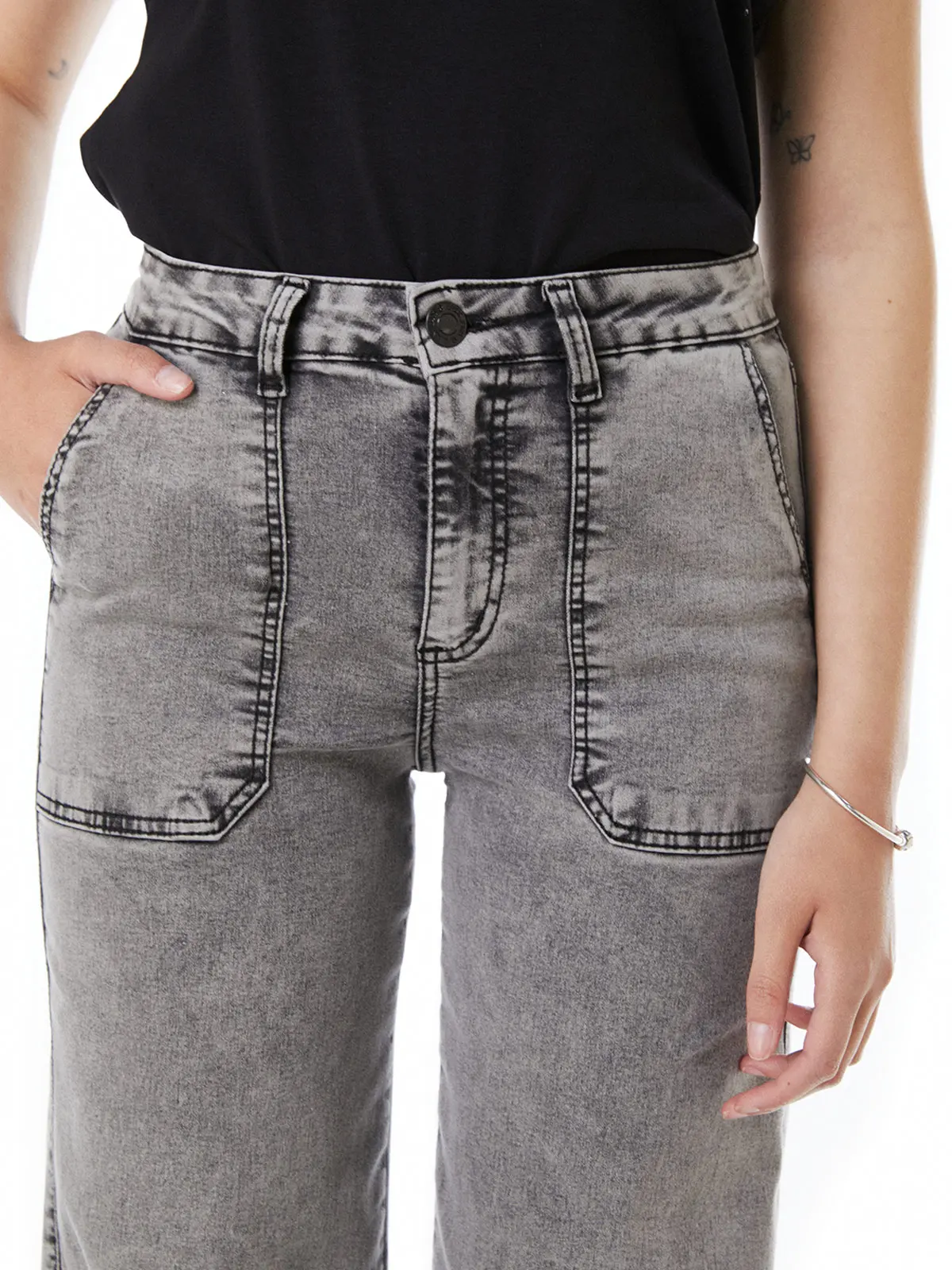 JEANS ALGODÓN MUJER EFESIS GRIS ZOE - 6