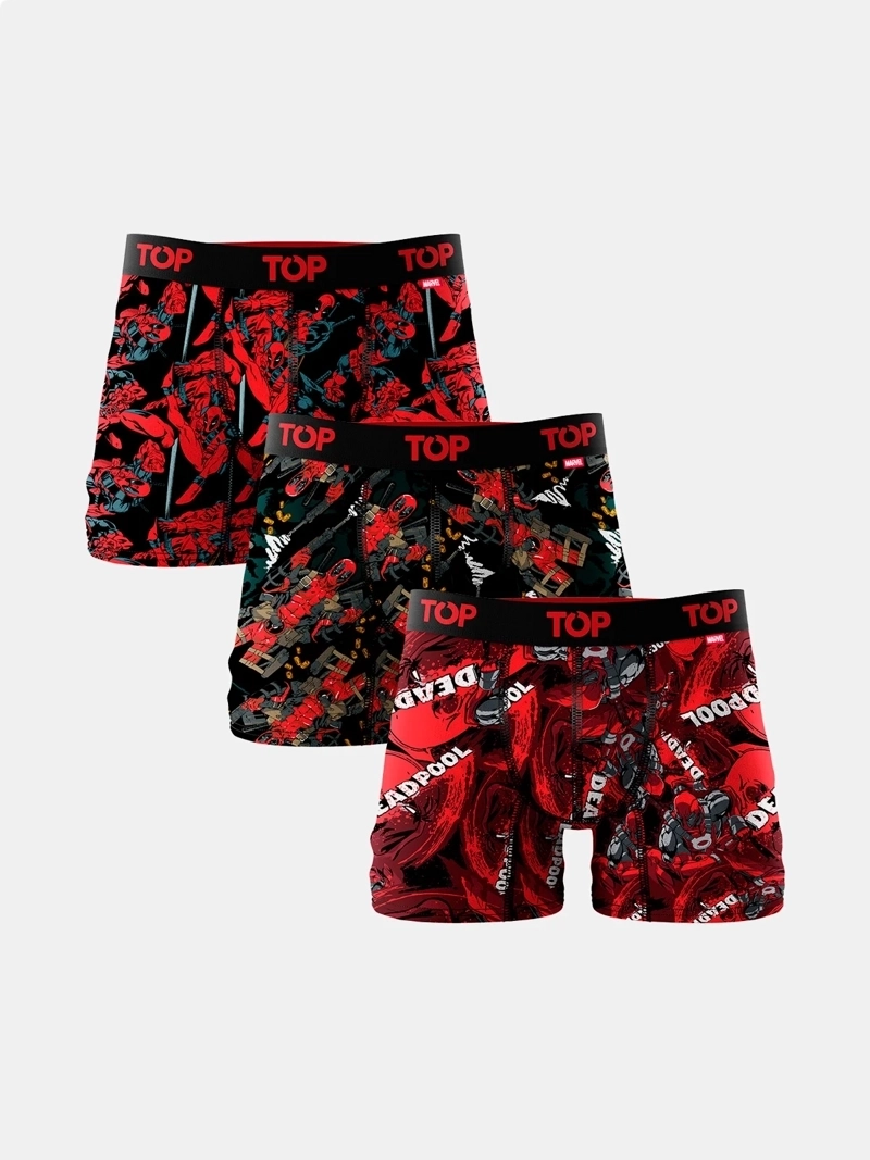 PACK 3 BÓXERS ALGODÓN HOMBRE TOP MULTICOLOR MARVEL 208AMARP3C16 - 1