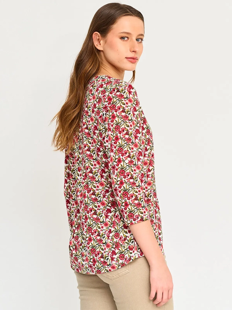 POLERA MANGA 3/4 MUJER AZIZ ESTAMPADA - 2