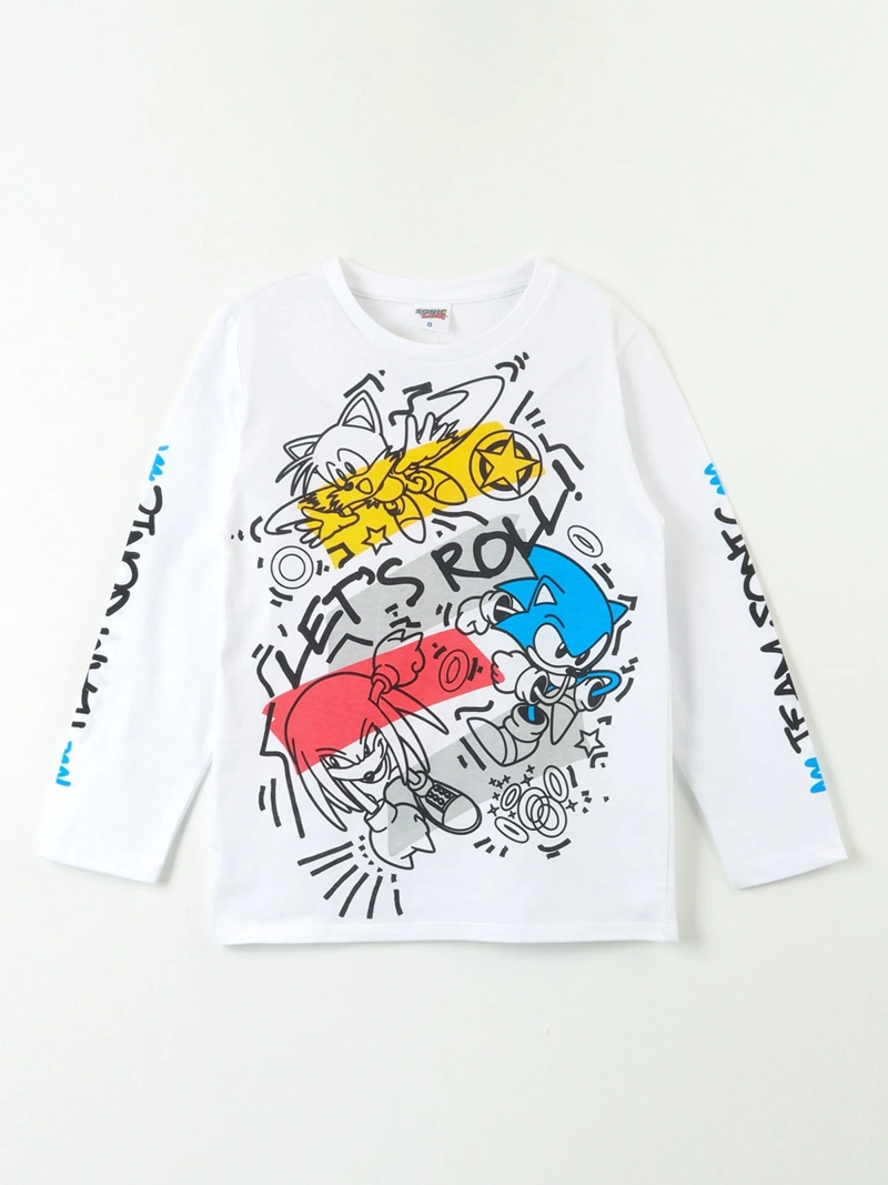 POLERA MANGA LARGA NIÑO SONIC