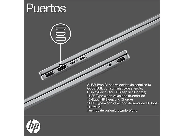 NOTEBOOK HP ENVY X360 16-AD0003LA AMD RYZEN 7 16 GB RAM 1 TB SSD PANTALLA TOUCH 16" - 12