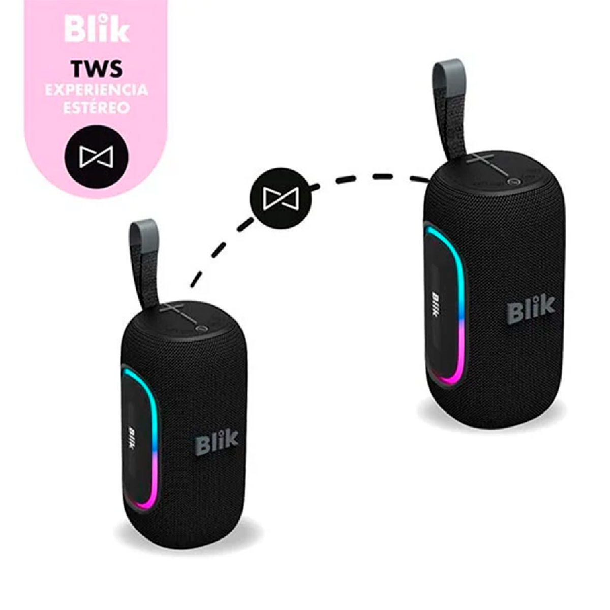 PARLANTE BLUETOOTH BLIK HYPEBASS NEGRO - 6