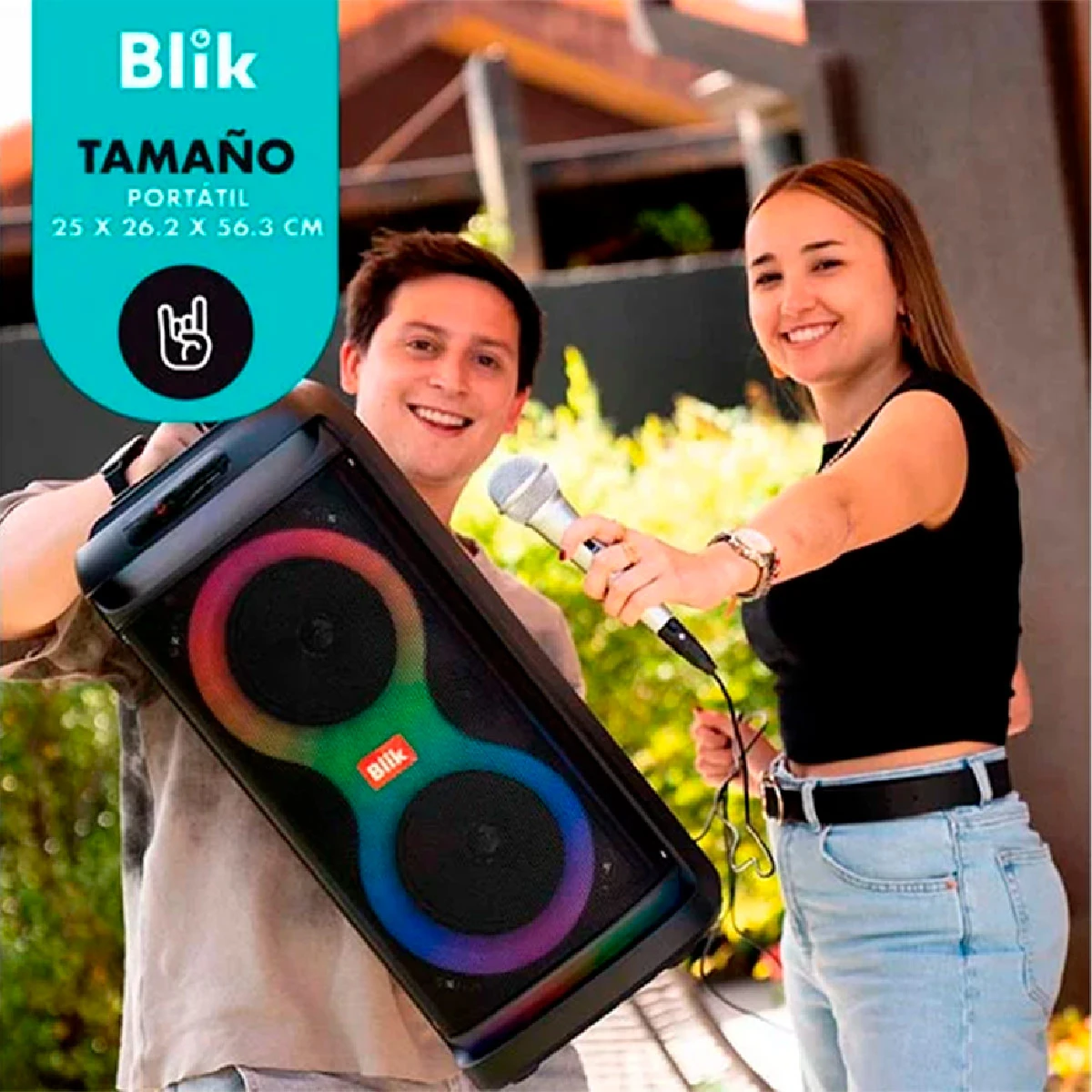 PARLANTE BLUETOOTH BLIK LIGHTMAX6 NEGRO - 11