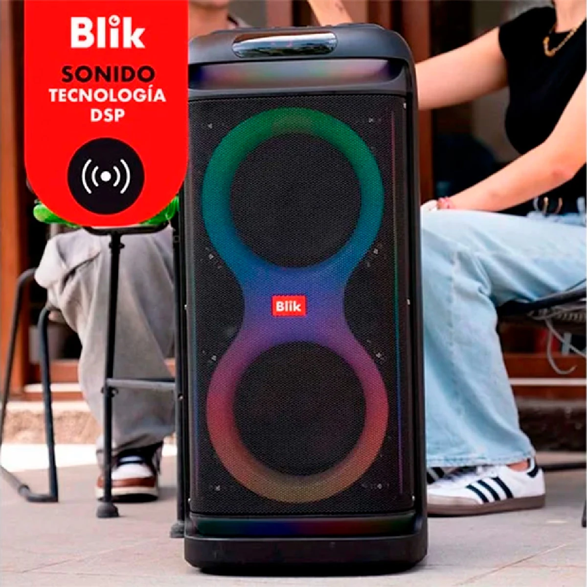 PARLANTE BLUETOOTH BLIK LIGHTMAX6 NEGRO - 5