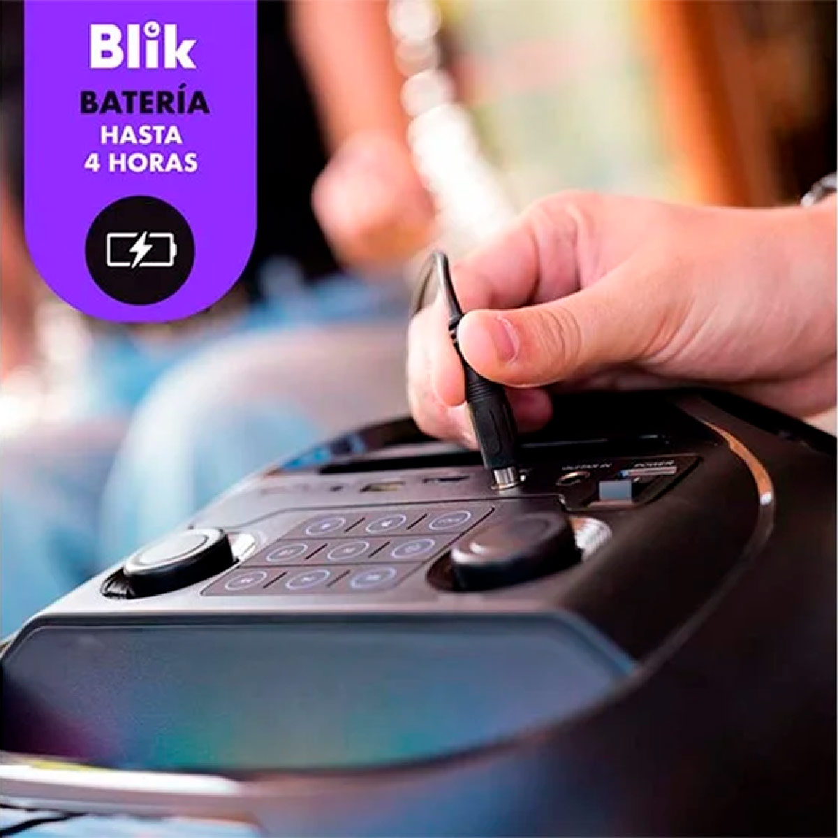 PARLANTE BLUETOOTH BLIK LIGHTMAX6 NEGRO - 9