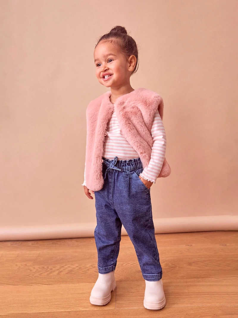 CHAQUETA NIÑA NEXT ROSADO CORTA - 1