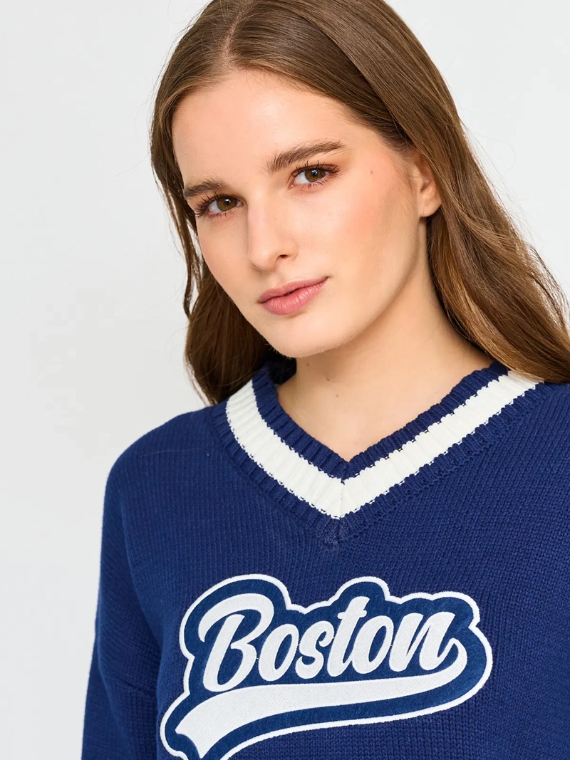 SWEATER MANGA LARGA ALGODÓN MUJER INDEX COLLEGE - 3