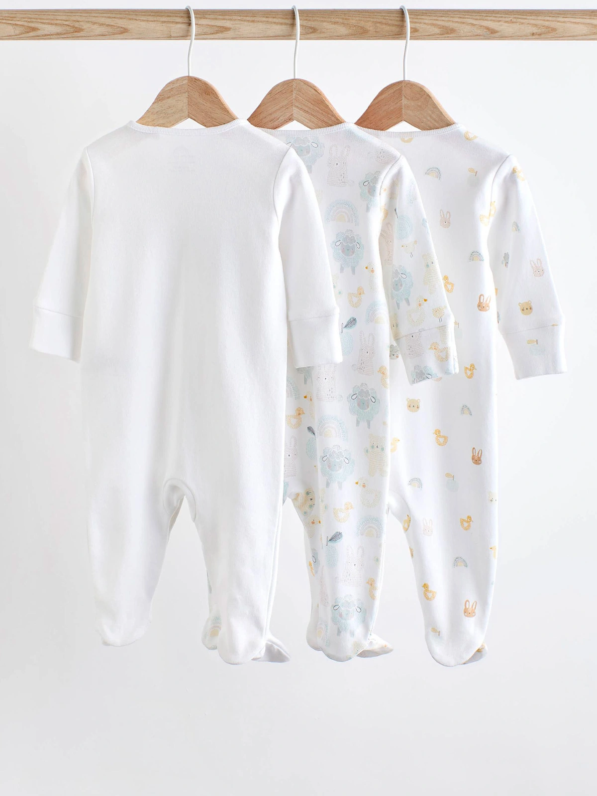 PACK 3 OSITOS ALGODÓN UNISEX NEXT BLANCO LARGOS - 2