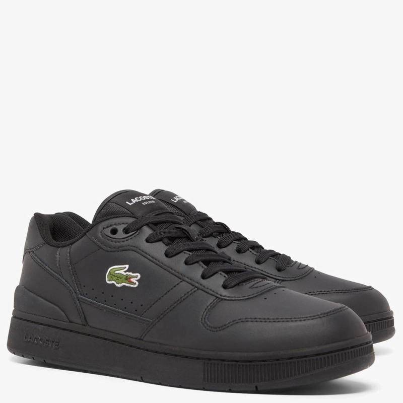 ZAPATILLAS HOMBRE LACOSTE URBANAS NEGRO T-CLIP CUERO - 2