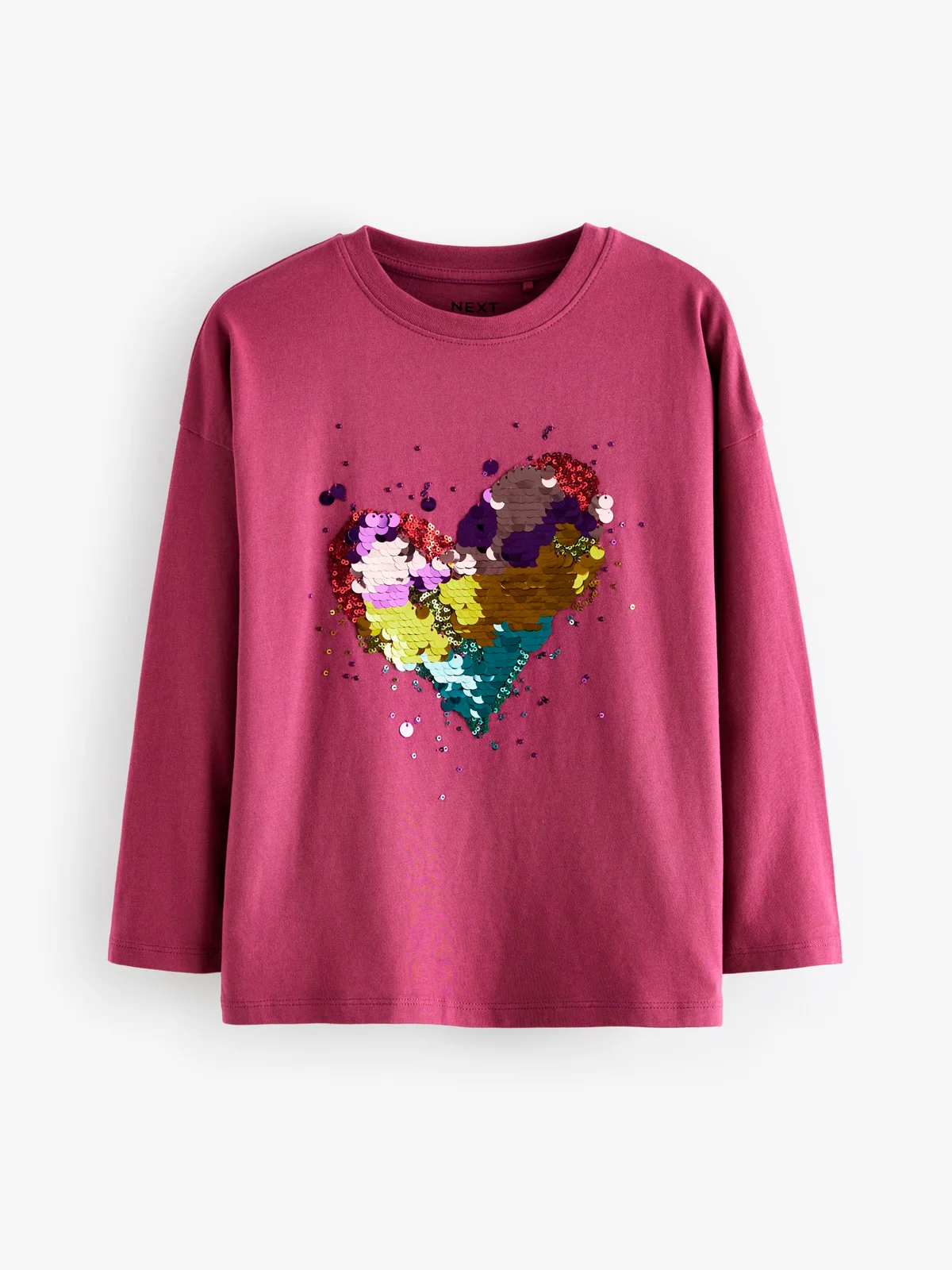 POLERA MANGA LARGA ALGODÓN NIÑA NEXT MORADO - 1